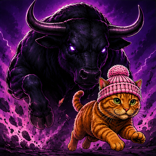 AnsemCat charging with the Black Bull